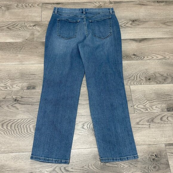 Studio Blue Distressed Ankle Jeans Straight Leg Ripped Up Womens Size 31 Denim - Picture 3 of 14